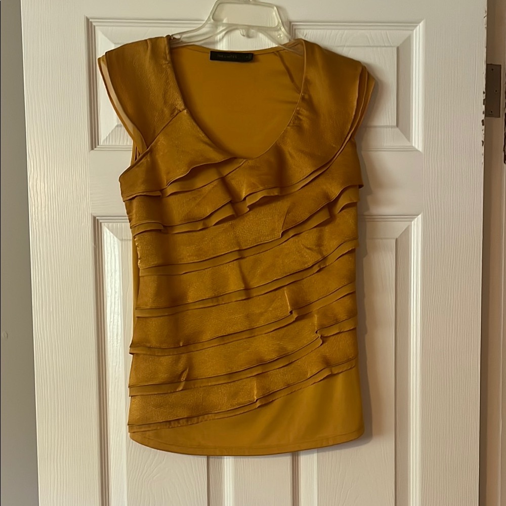 The Limited Mustard Layered Tank Top